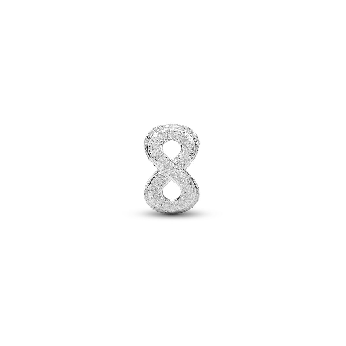 Pandora Getextureerd Oneindigheidssymbool Mini Bedel zilver 794523C00