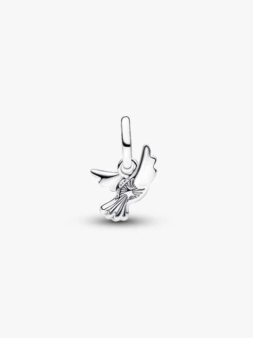Pandora Witte Duif Mini Hangende Bedel zilver - 794566C01