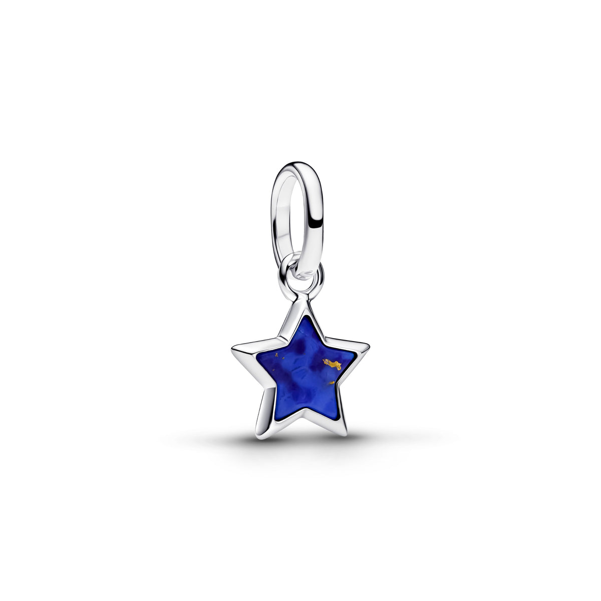 Pandora Blauwe Ster Mini Hangende Bedel zilver