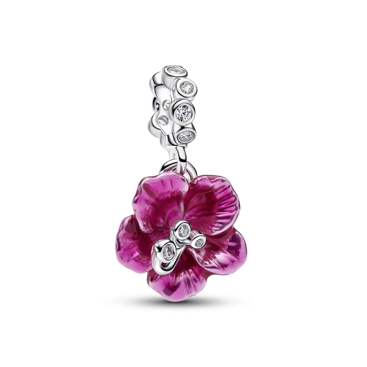 Pandora Hibiscus Hangende Bedel zilver