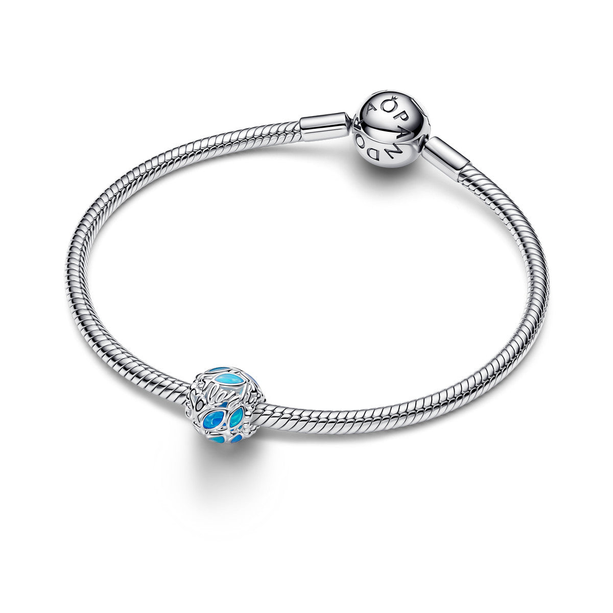 Pandora Opengewerkte Zwemmende Vis Bedel zilver 794699C01