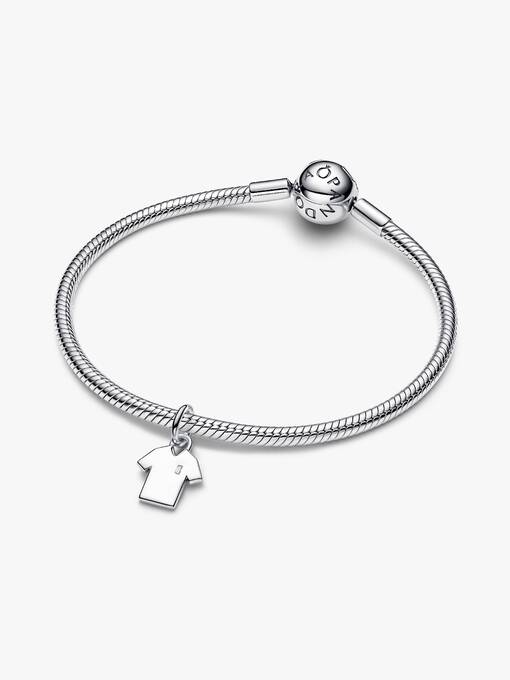 Pandora Graveerbaar Voetbalshirt Hangende Bedel zilver 794708C01