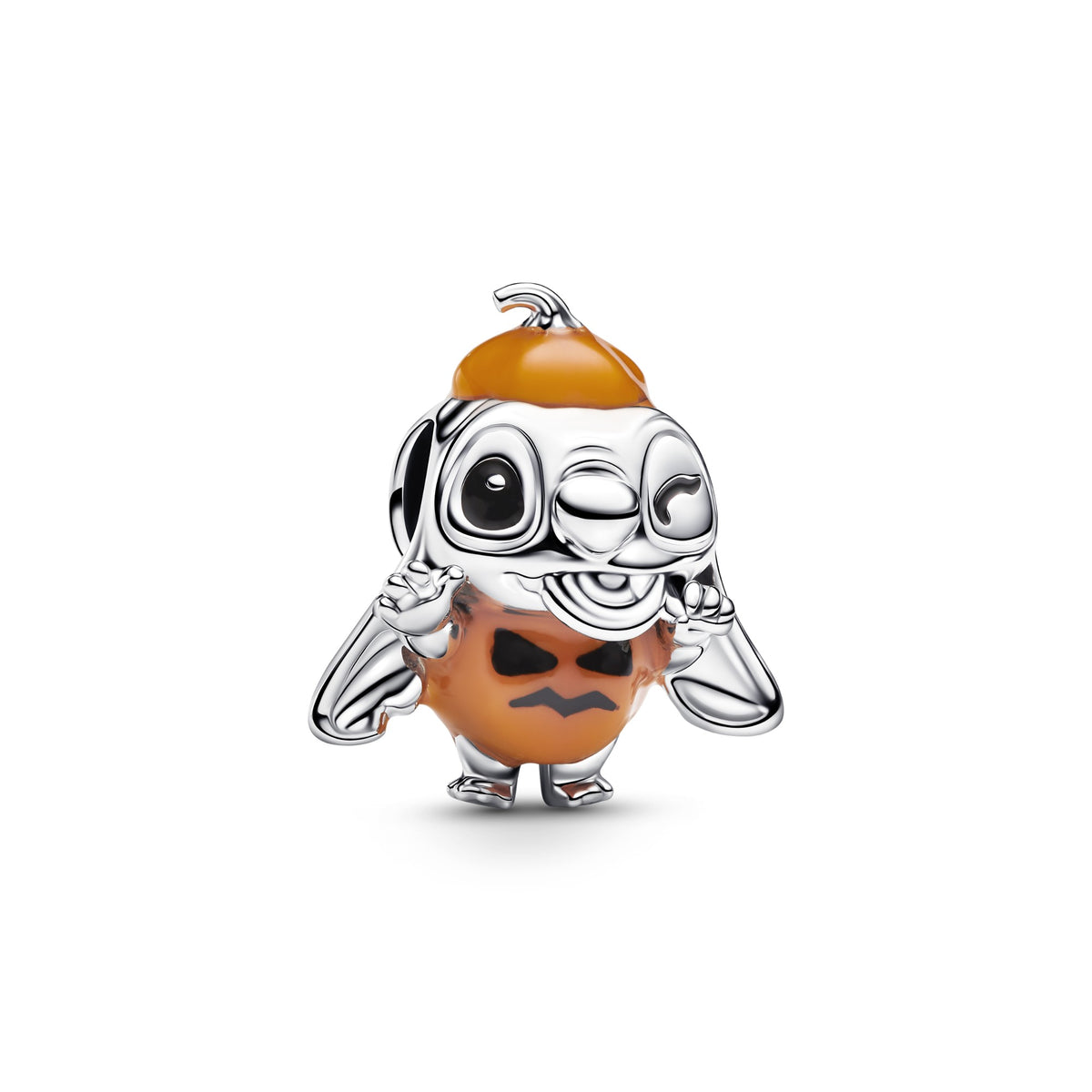 Pandora Disney Stitch Halloween Pompoen Bedel zilver