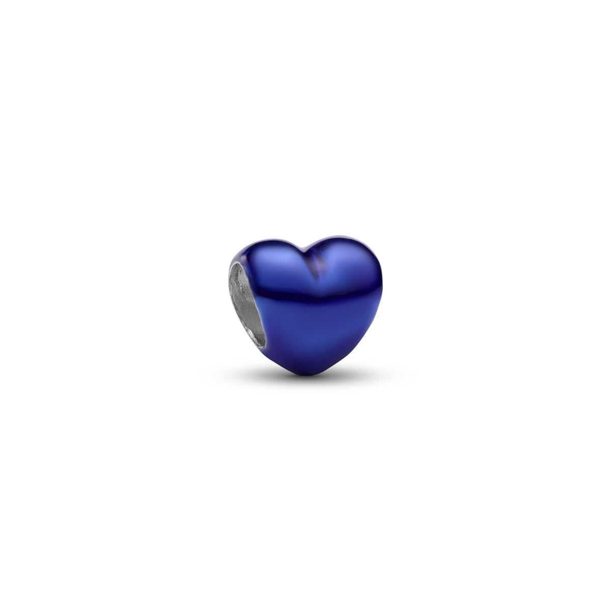 Pandora Blauw Hart Minibedel zilver