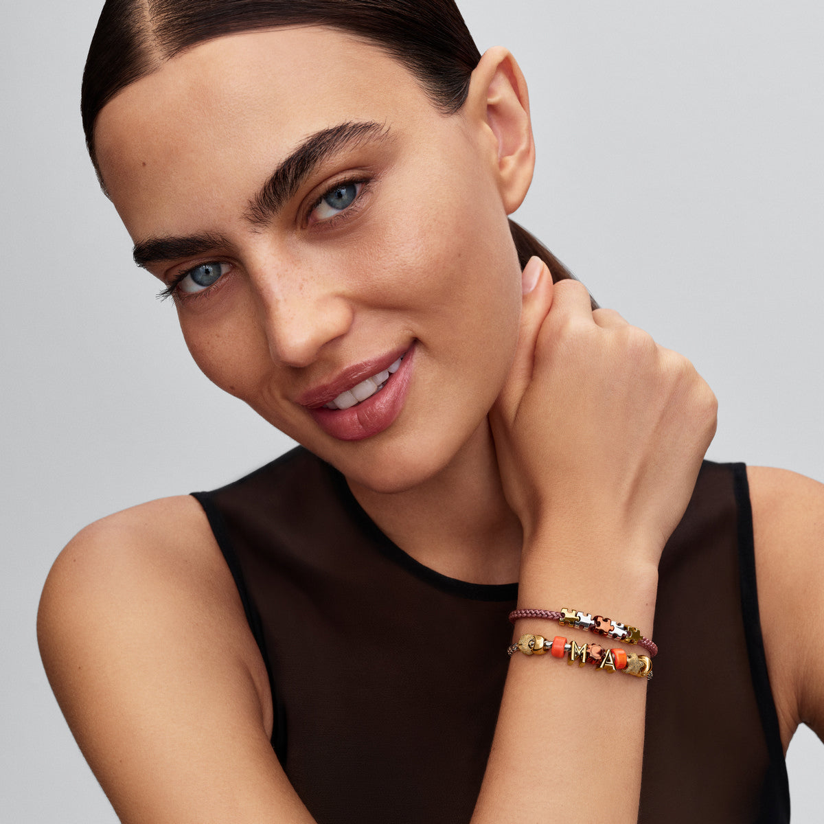 Pandora Oranje Bij Minibedel zilver 794903C01