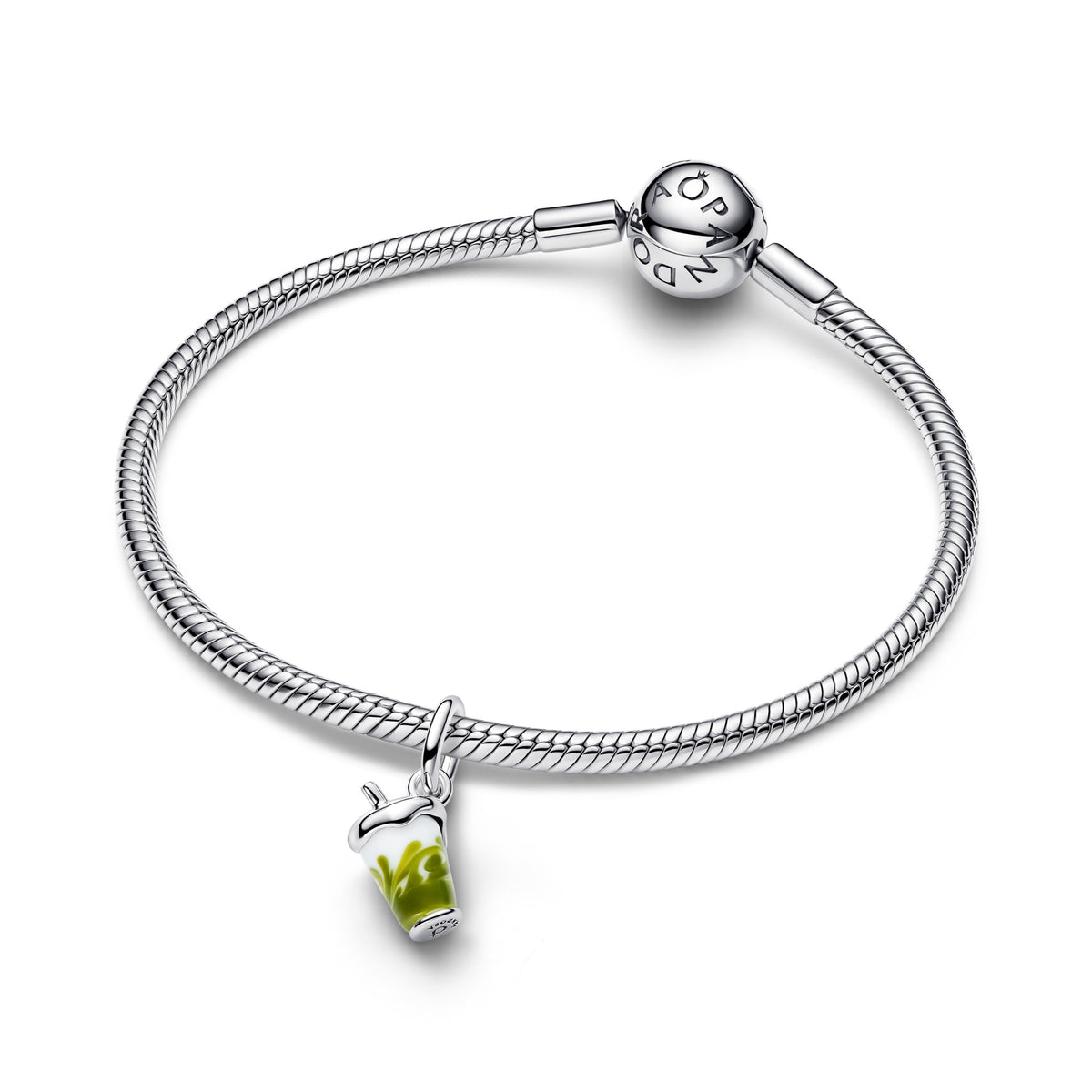 Pandora Iced Matcha Latte Muranoglas Hangende Bedel 794940C01