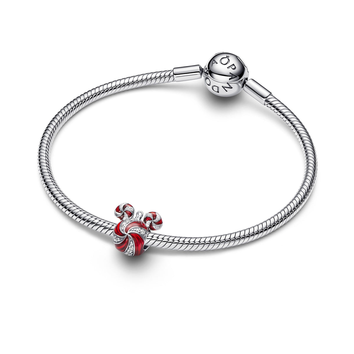 Pandora Disney Mickey Mouse Kerstbal Bedel zilver