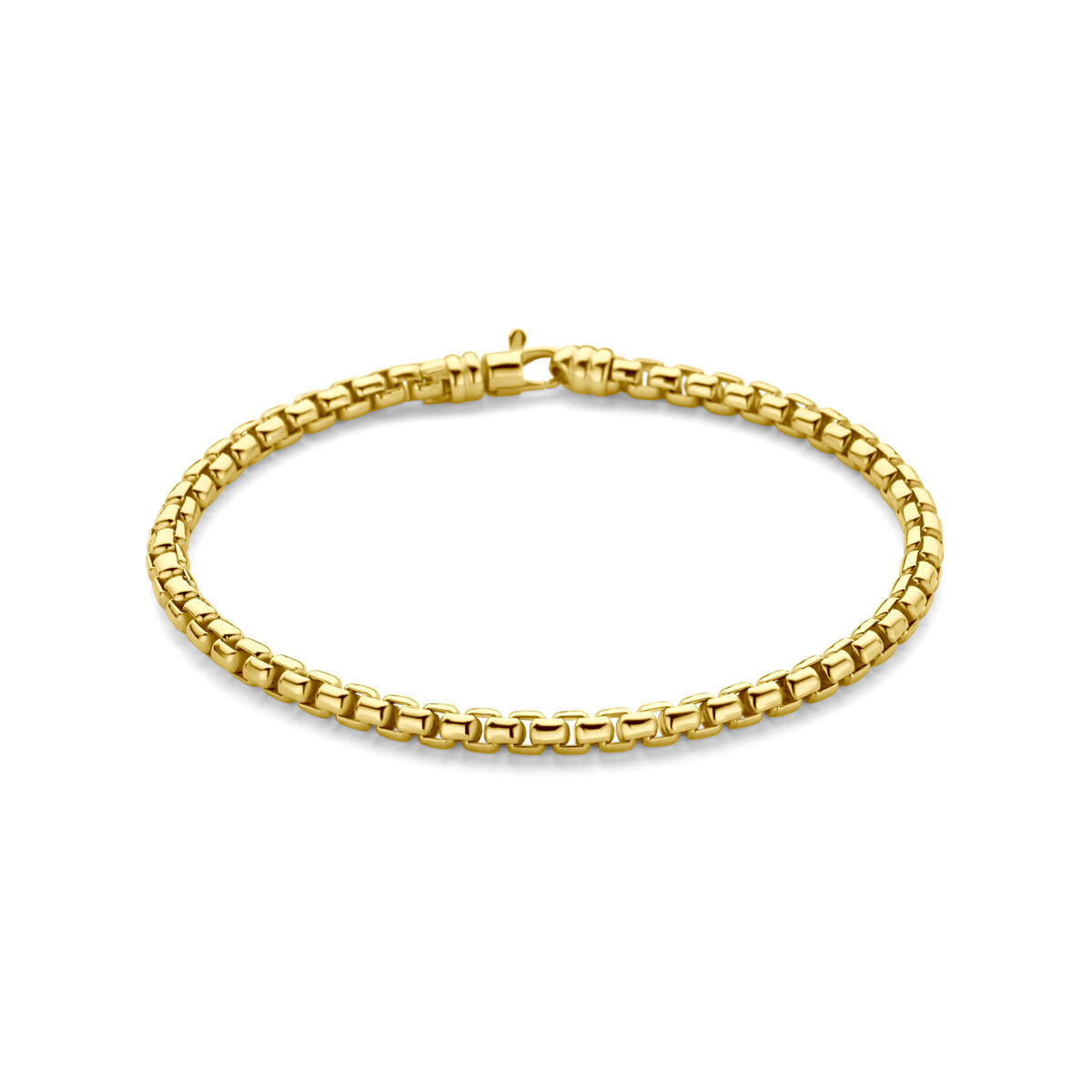 Fantasy Collection Armband massief 4,3 mm 19 cm silgold