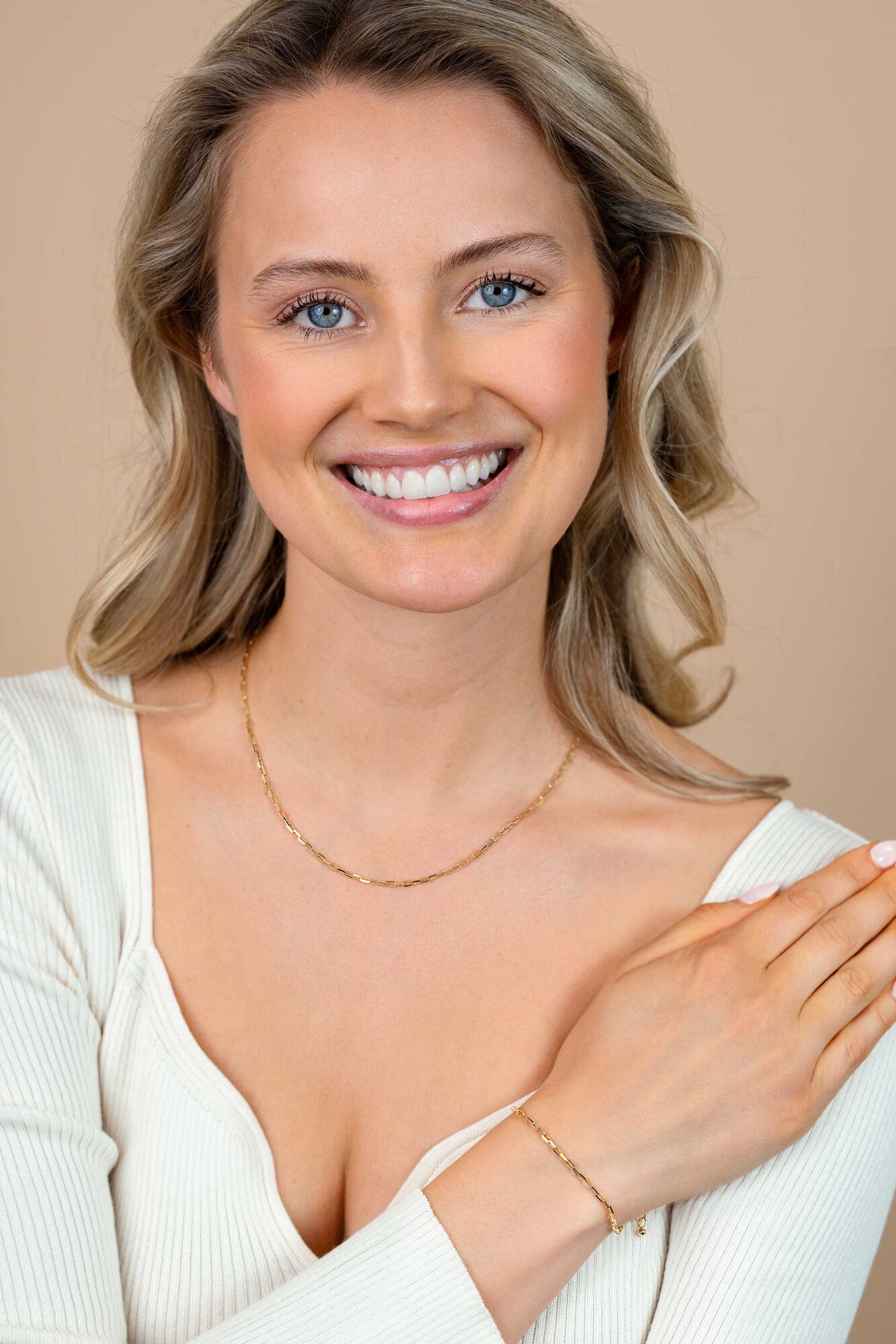 ZINZI Verguld Zilveren Ketting ZIC2845G