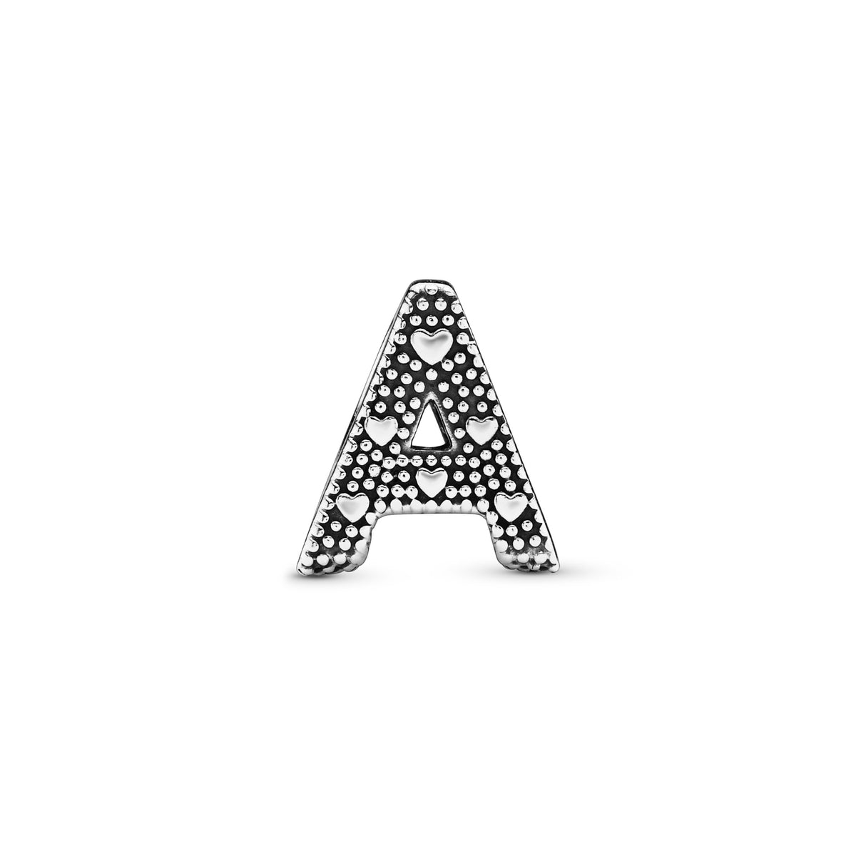 Pandora Letter A Alfabetbedel zilver 797455