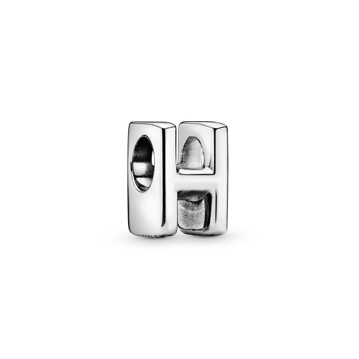 Pandora Letter H Alfabetbedel zilver