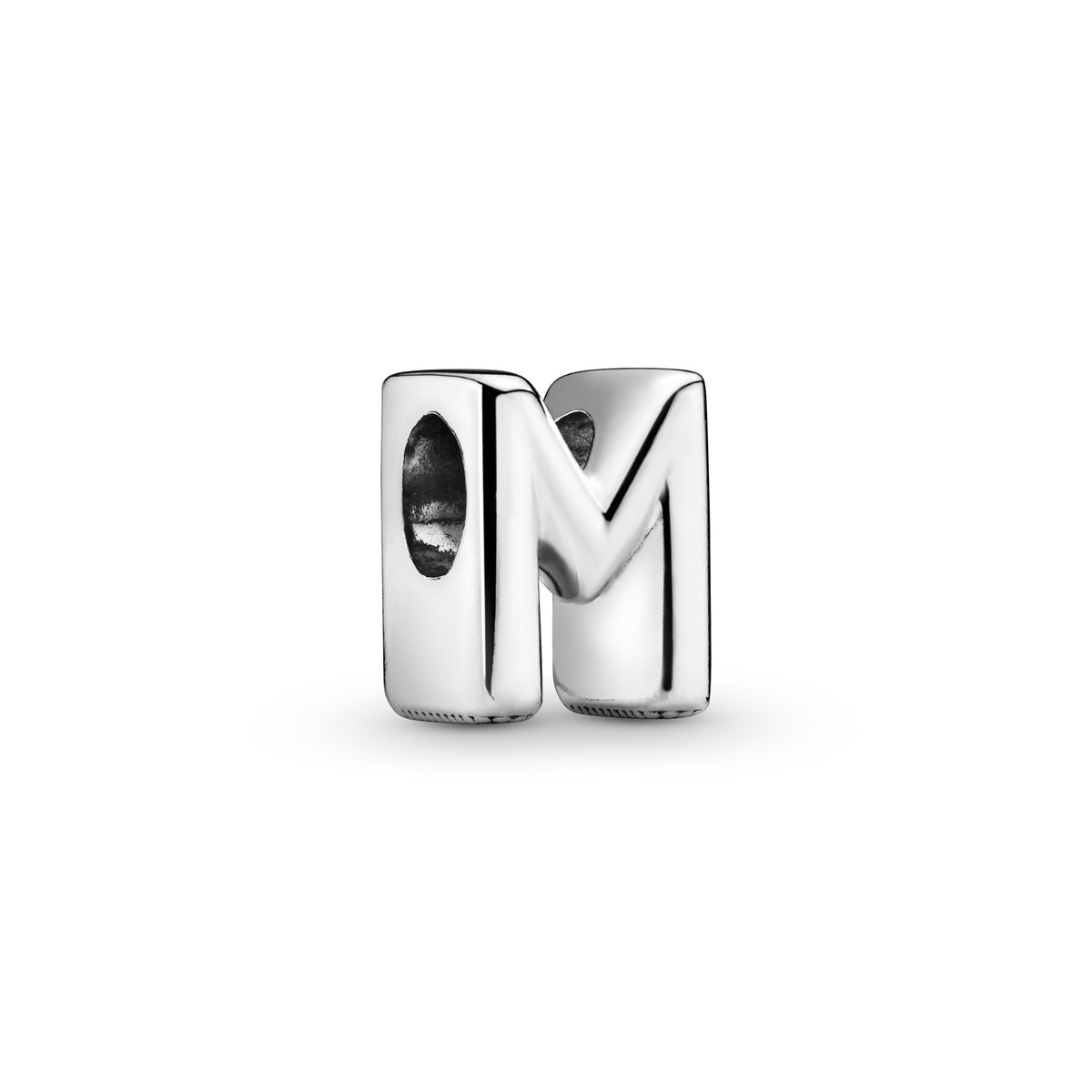 Pandora Letter M Alfabetbedel zilver