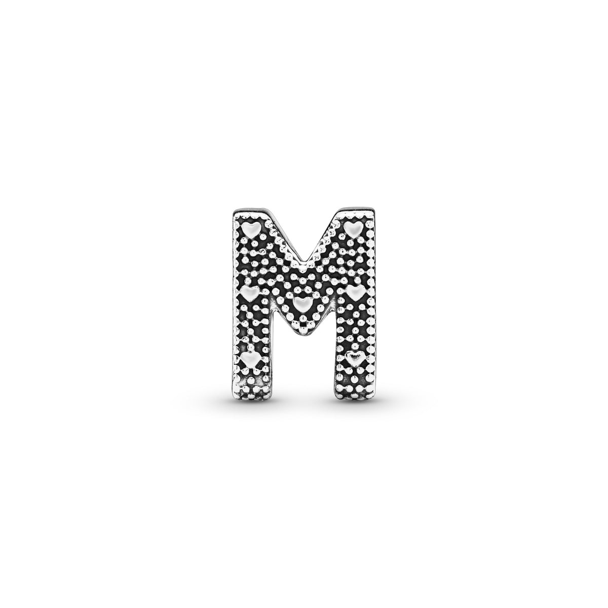 Pandora Letter M Alfabetbedel zilver 797467