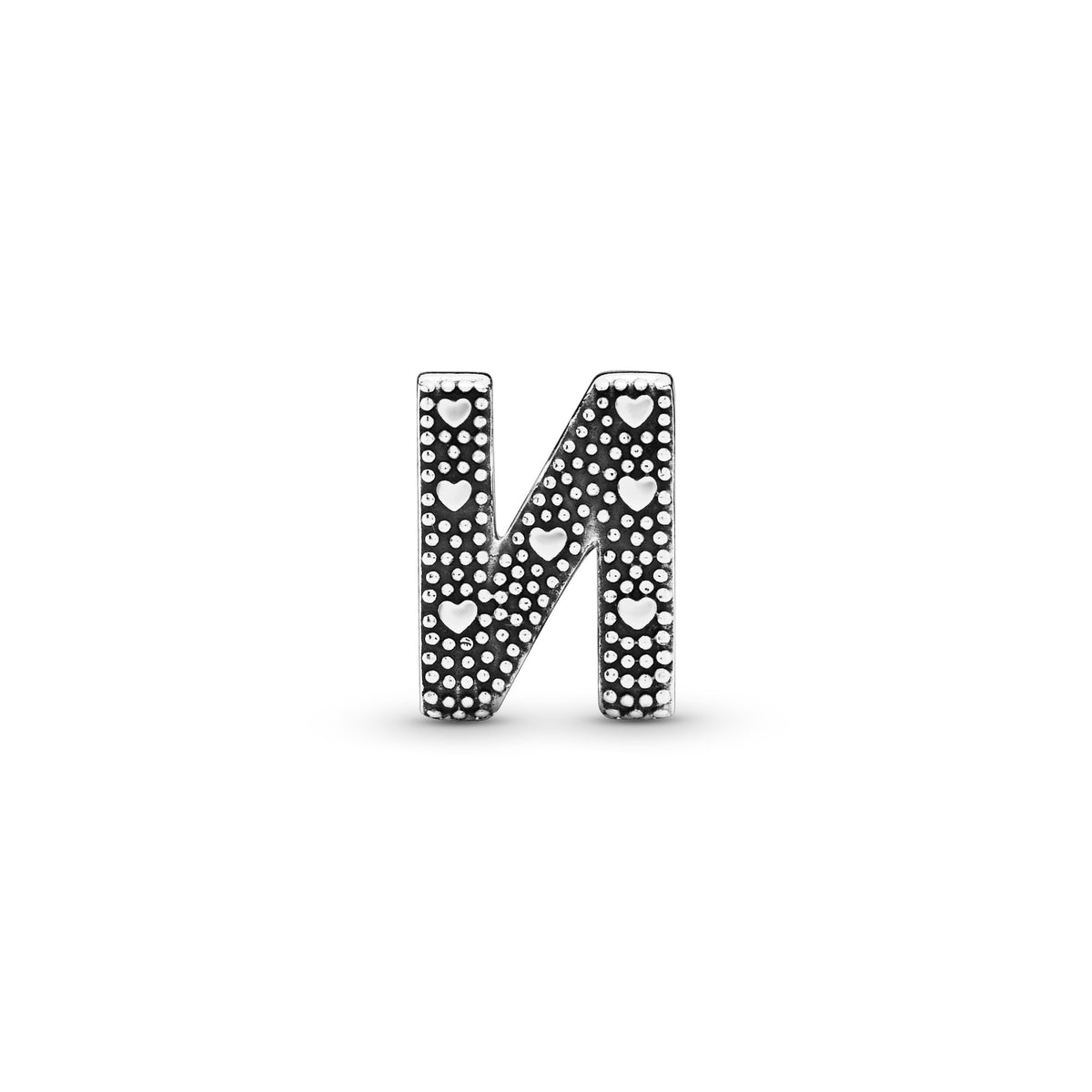 Pandora Letter N Alfabetbedel zilver 797468