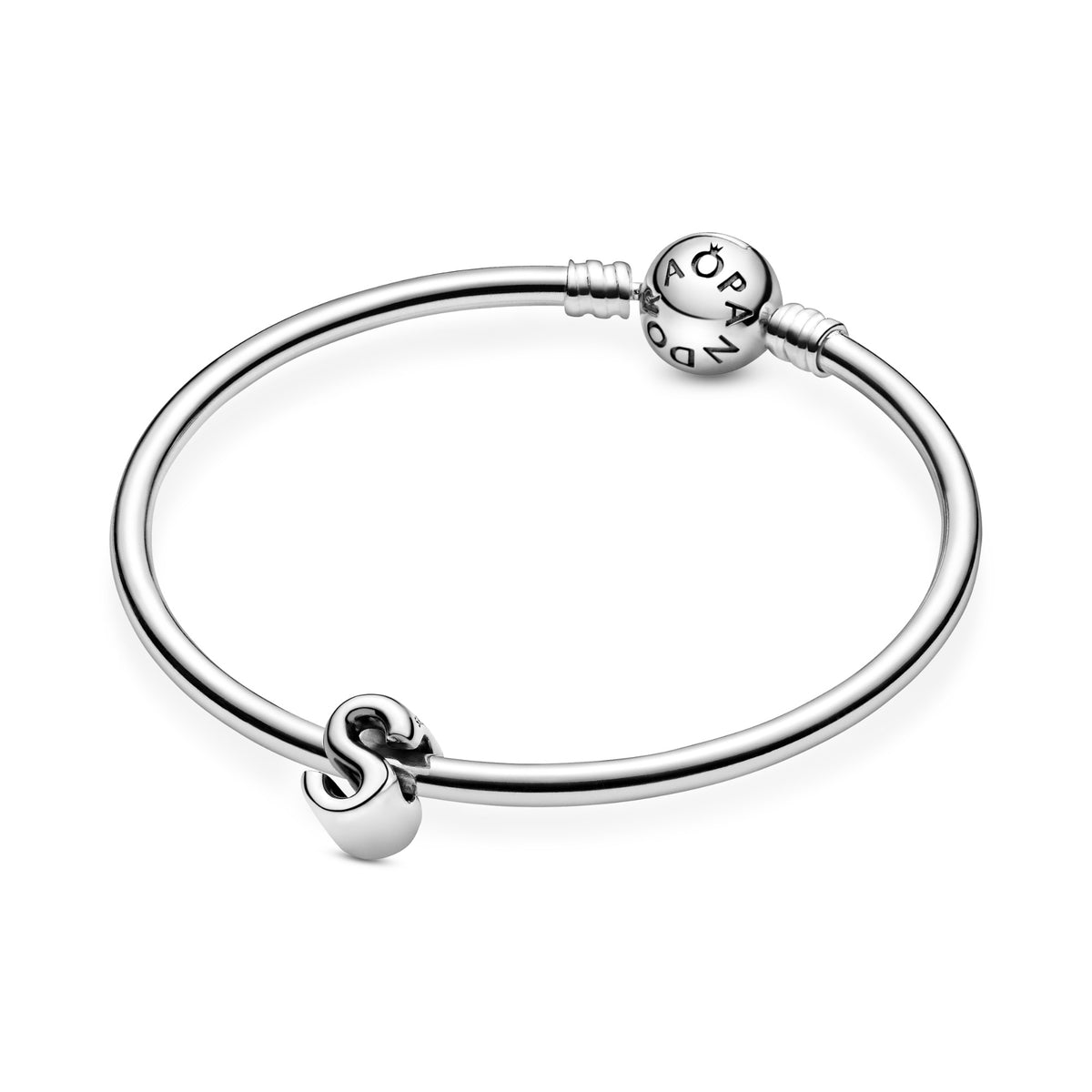 Pandora Letter S Alfabetbedel zilver 797473