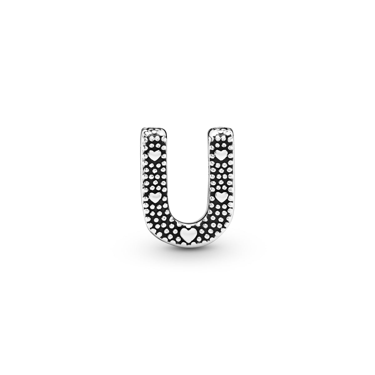 Pandora Letter U Alfabetbedel zilver 797475