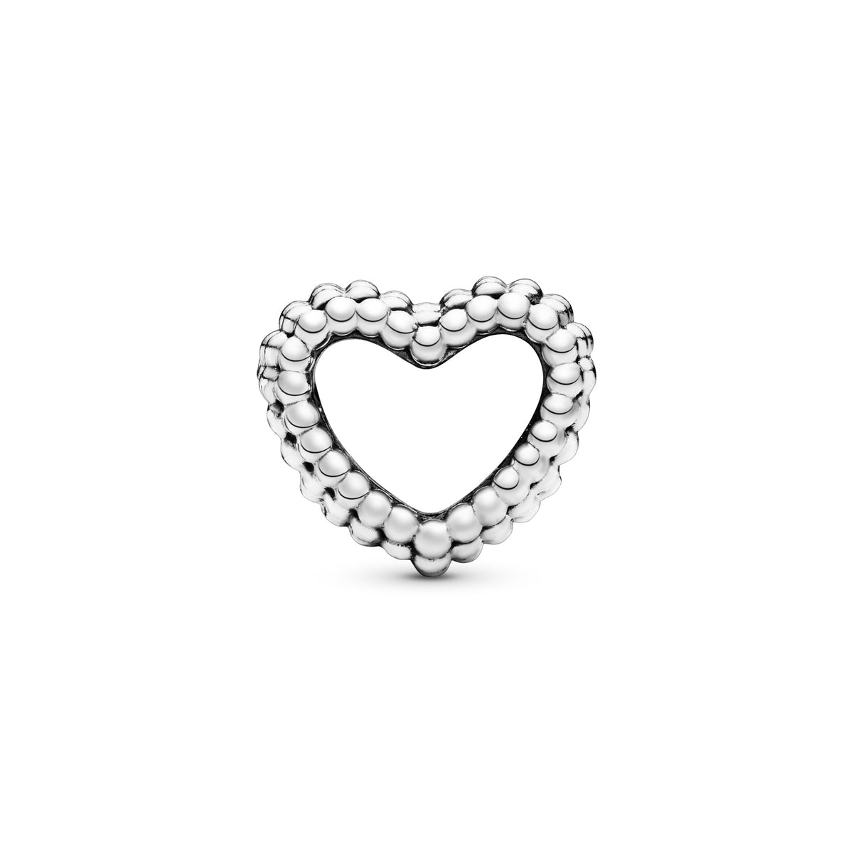 Pandora Met Kralen Bezet Open Hart Bedel zilver 797516