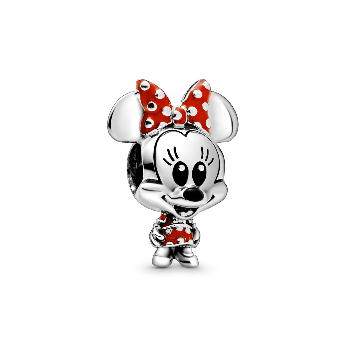 Pandora Disney Minnie Mouse Dotted Dress & Bow Bedel zilver