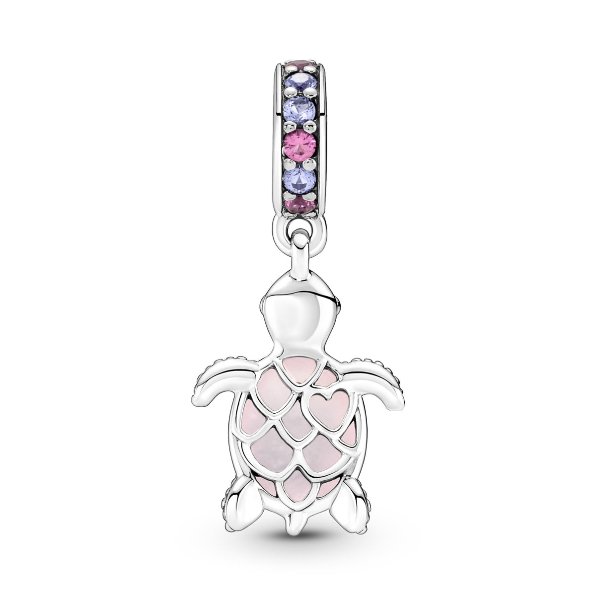 Pandora Hangende Bedel Roze Zeeschildpad Muranoglas zilver 798939C02