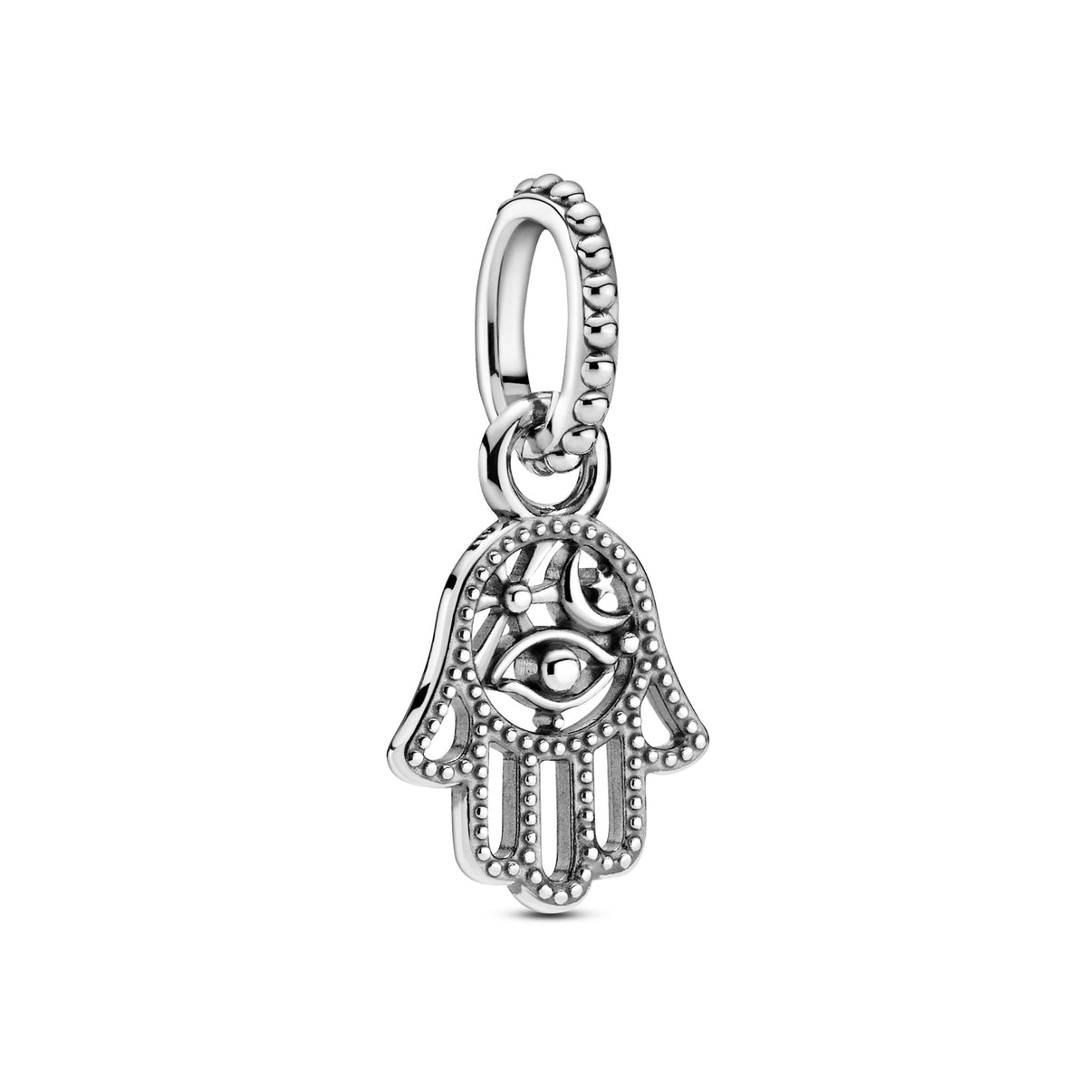 Pandora Hangende Bedel Beschermende Hamsa Hand zilver