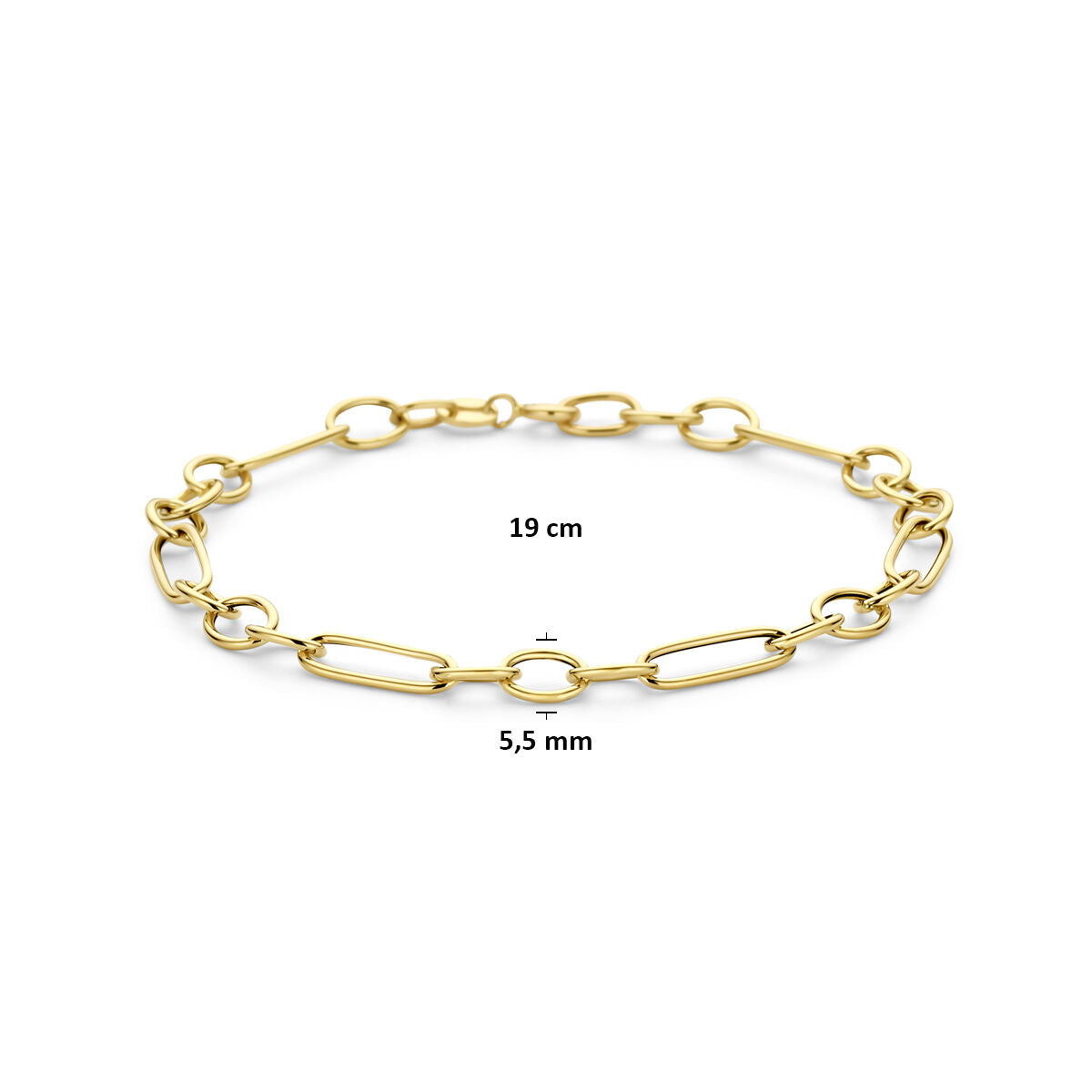 Armband 5,5 mm 19 cm 14K geelgoud