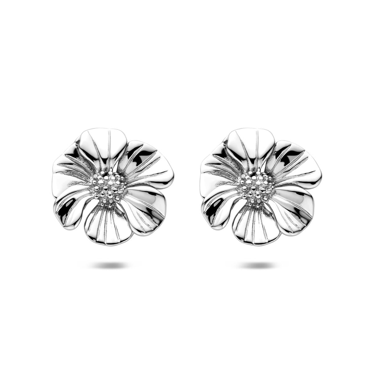 Fantasy Collection Oorbellen bloem 26 mm edelstaal