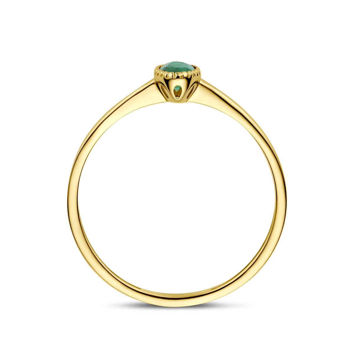 Ring smaragd 9K geelgoud