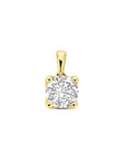 14K geelgouden hanger lab grown diamant 1.00ct h si 11 mm - 4033687 - PansiteNederland.nl