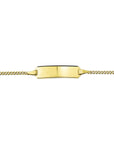 14K Geelgoud graveerarmband gourmet plaat 5 mm 11 - 13 cm 4018459 - PansiteNederland.nl
