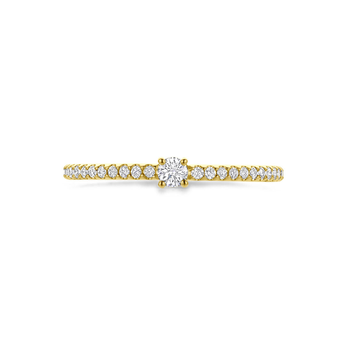 Fantasy Collection Ring diamant 0.20ct h si 14K geelgoud