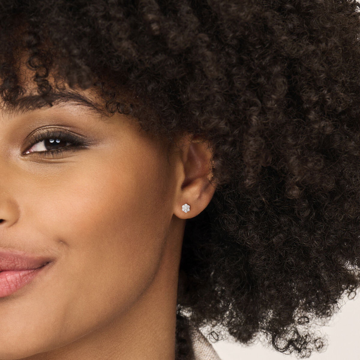 Zilveren gerhodineerde oorknoppen zirkonia 6 mm - 1341256