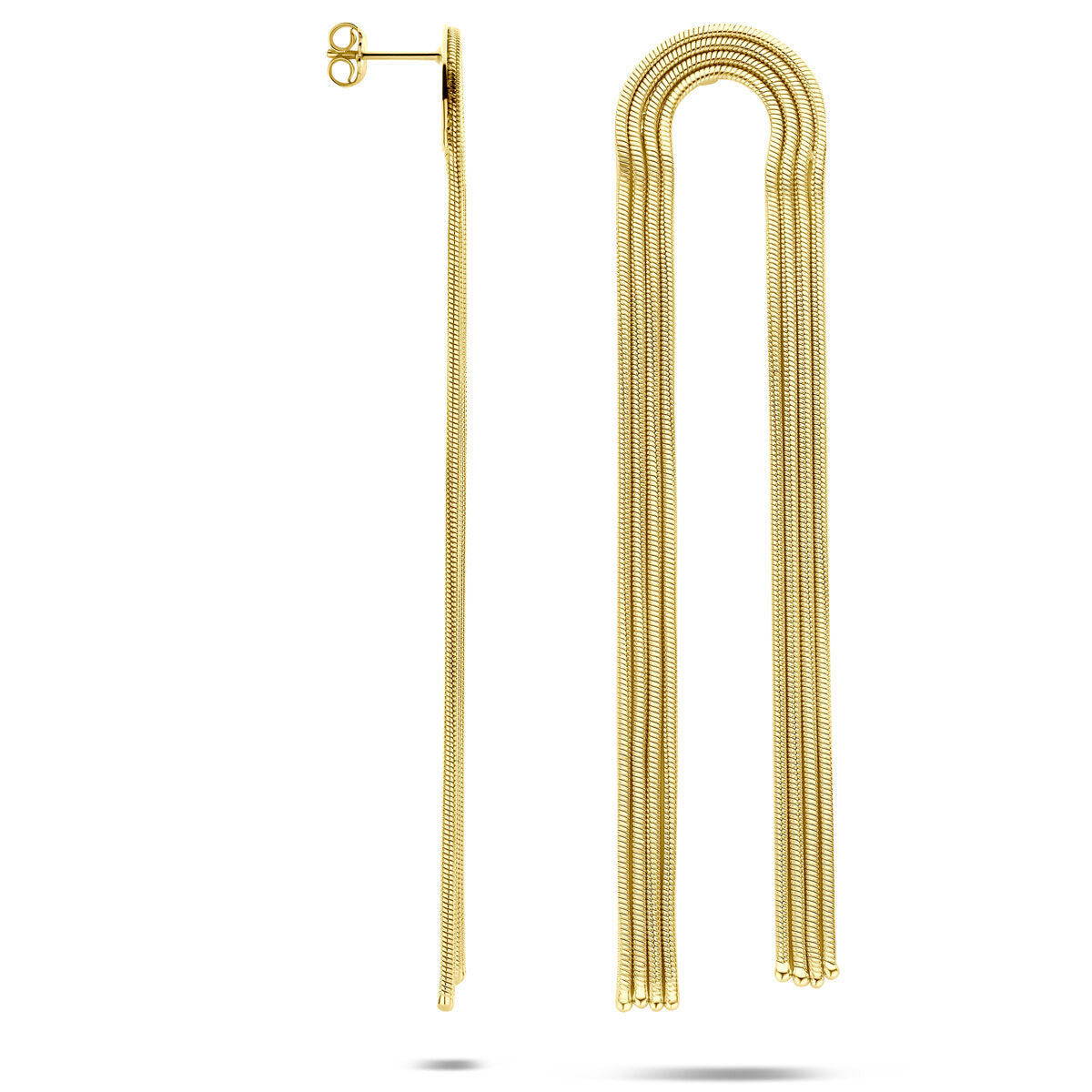 Fantasy Collection Hangende oorbellen 91 mm 1 micron zilver verguld