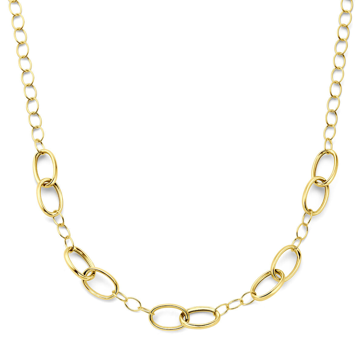 Fantasy Collection Collier 11 mm 45 cm 3 micron zilver verguld (geel)