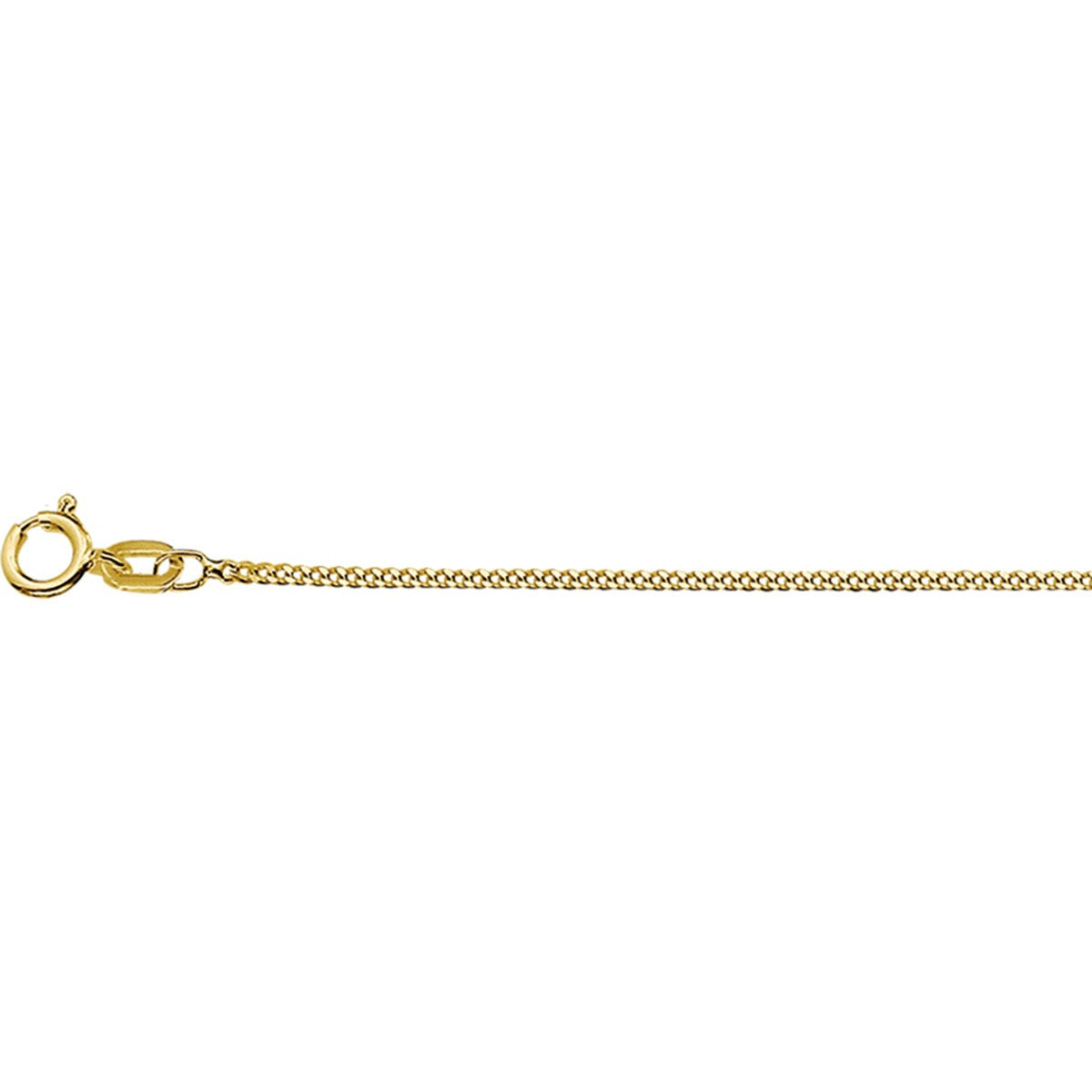 Fantasy Collection Collier gourmette 1,2 mm 9K geelgoud