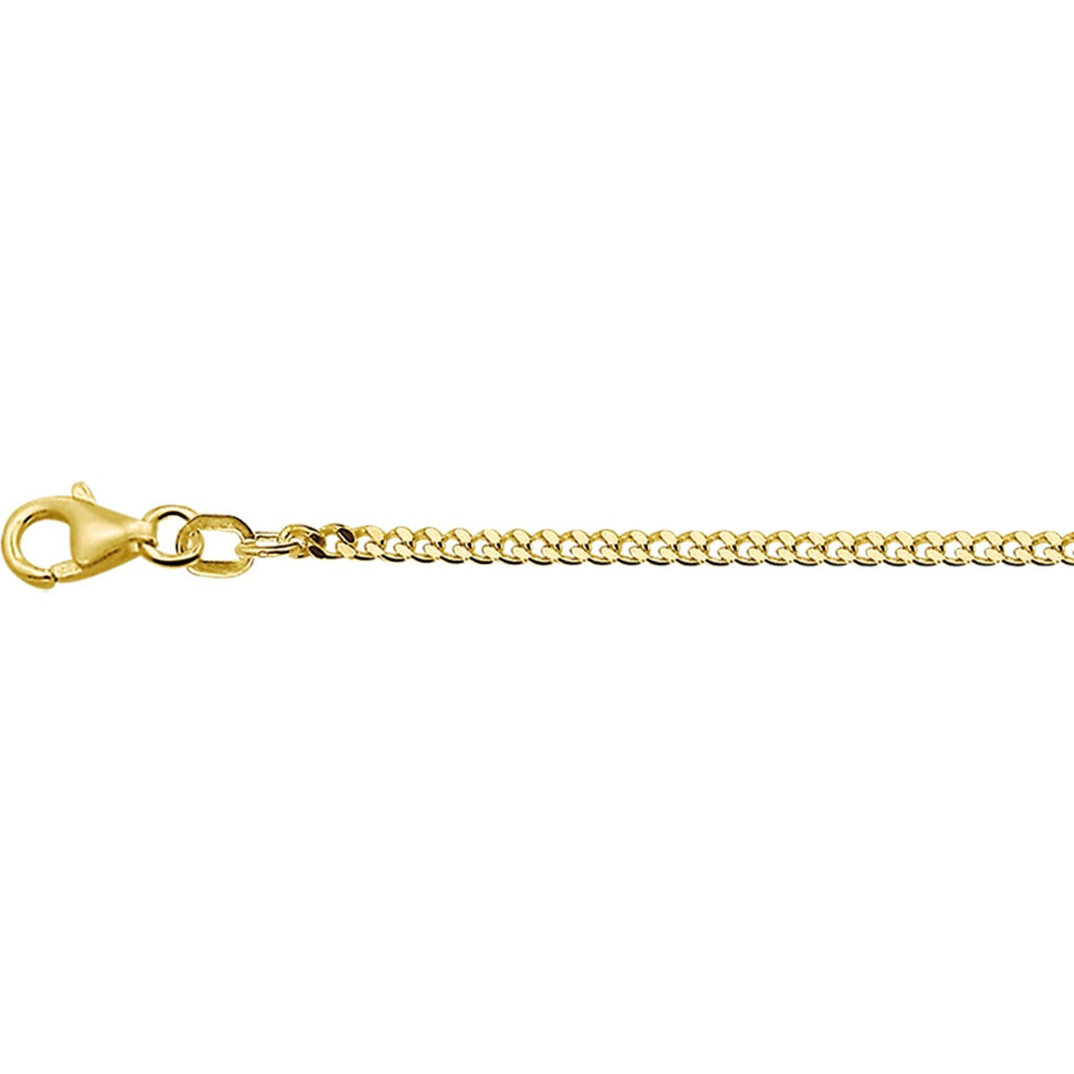Fantasy Collection Collier gourmette 2,1 mm 9K geelgoud