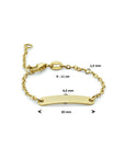 9K Geelgoud Kleurig 9K Graveerarmband Plaat 4,0 mm 8000130 - PansiteNederland.nl