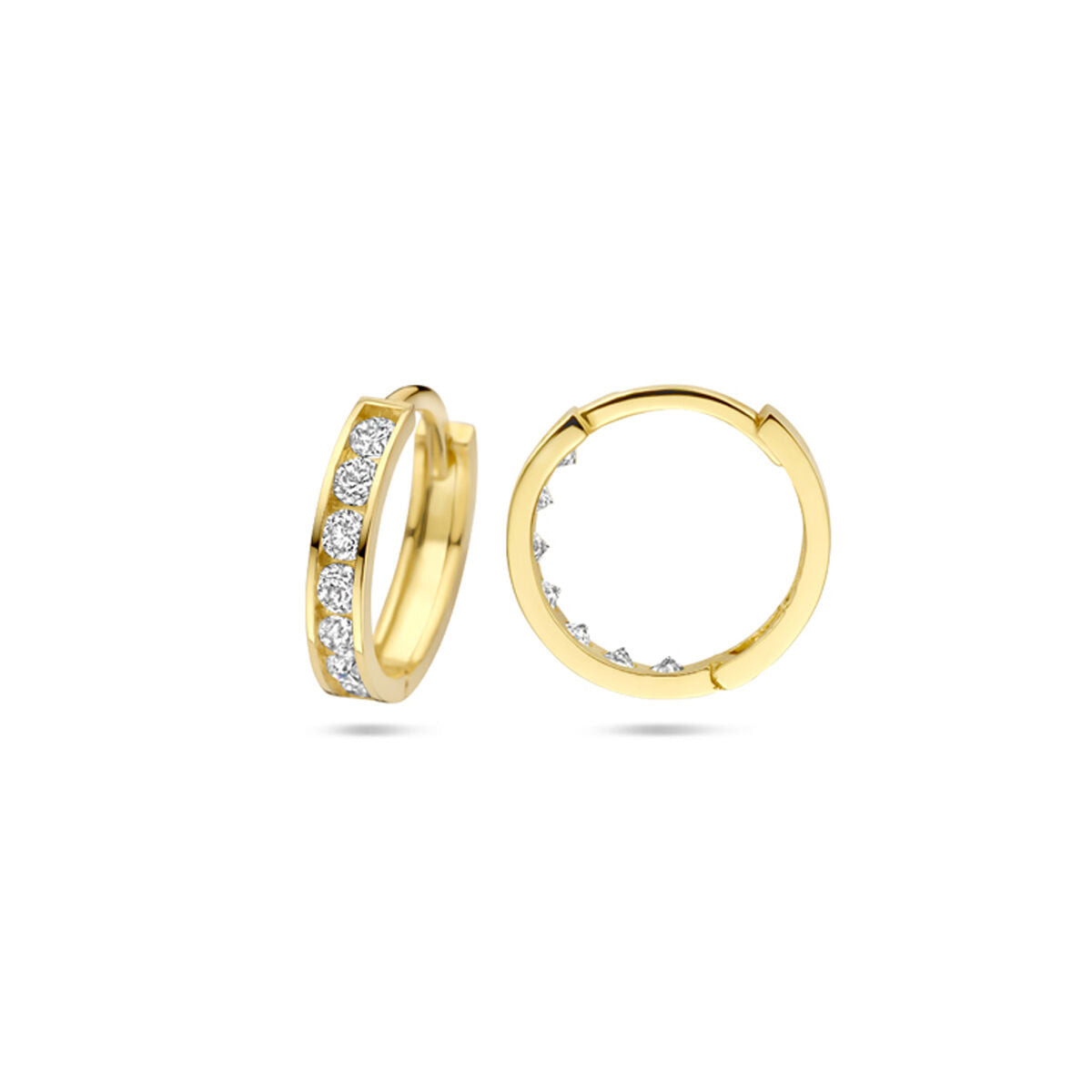 Fantasy Collection Oorbellen zirkonia 12,5 mm 9K geelgoud