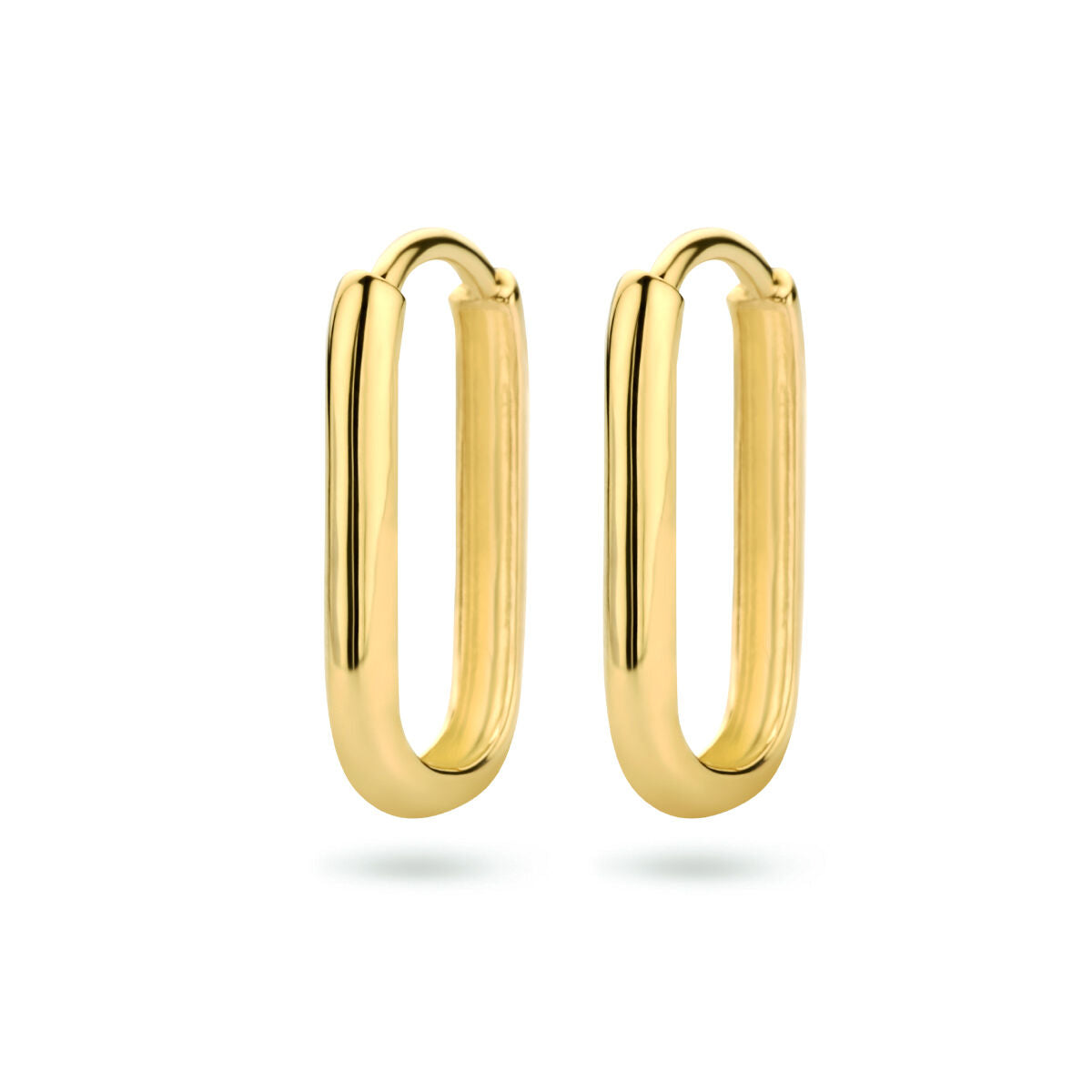 Fantasy Collection Oorbellen paperclip 16 mm 9K geelgoud