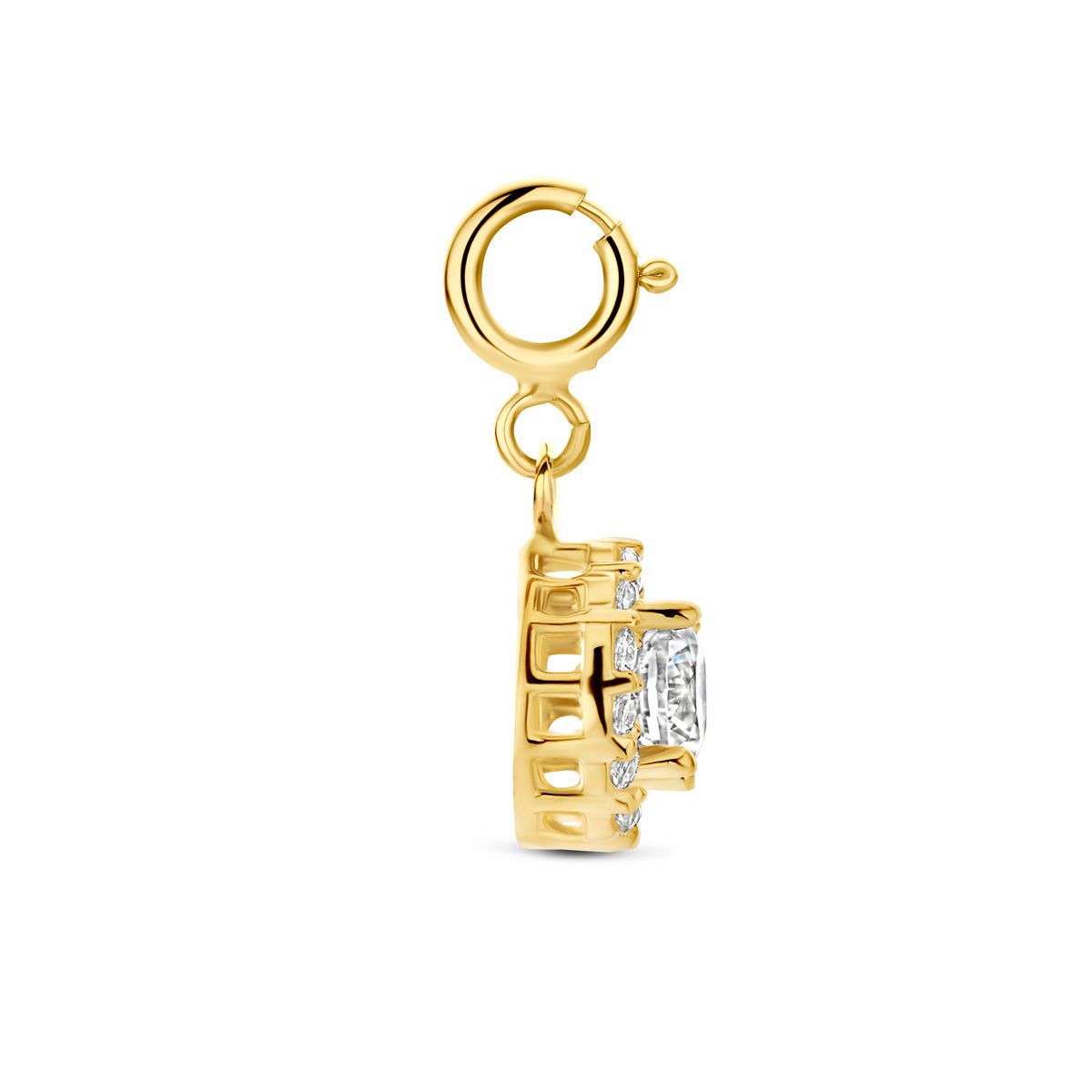 Fantasy Collection Slotbedel zirkonia 9K geelgoud 7,5 mm - afbeelding 3
