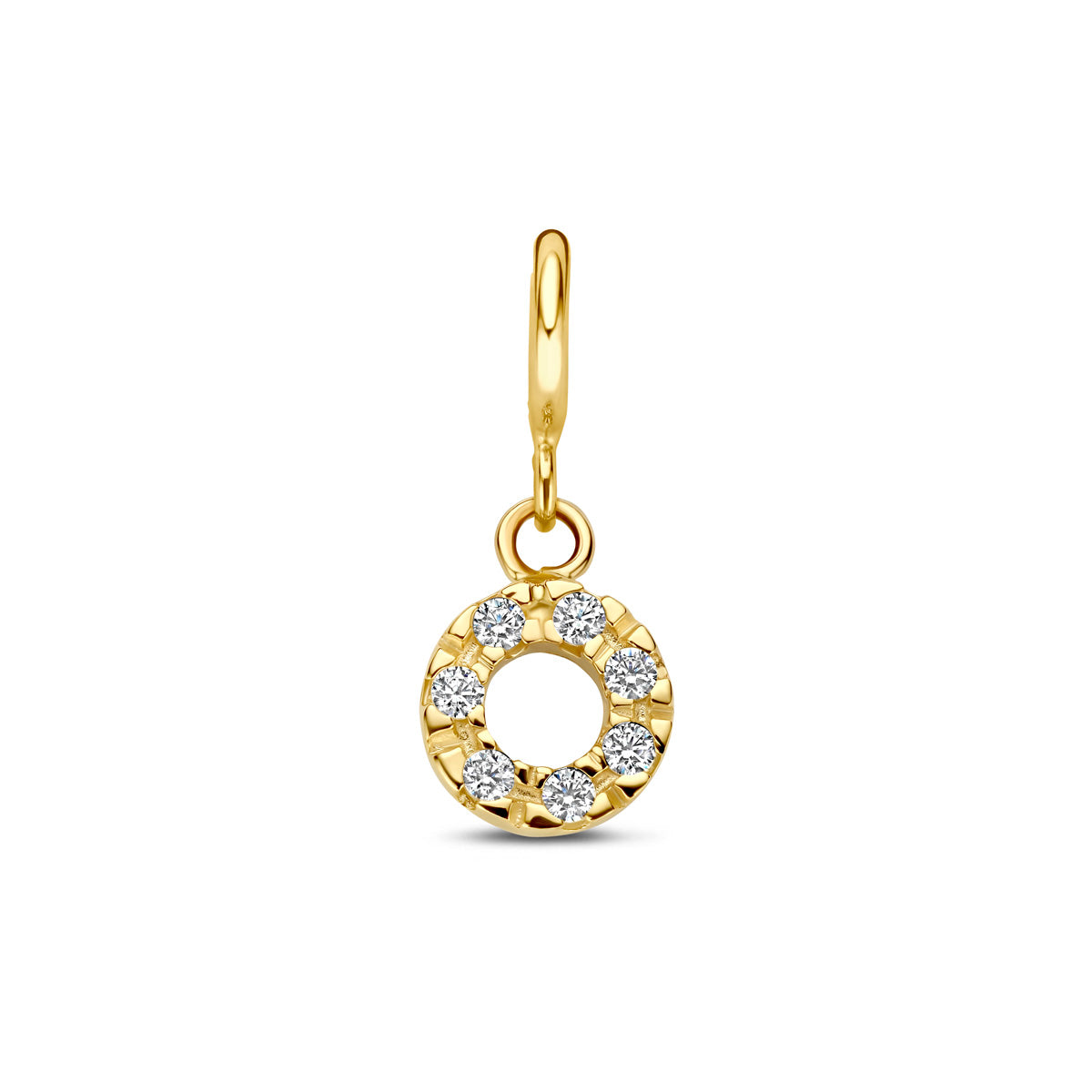 Fantasy Collection Slotbedel zirkonia 9K geelgoud 6 mm