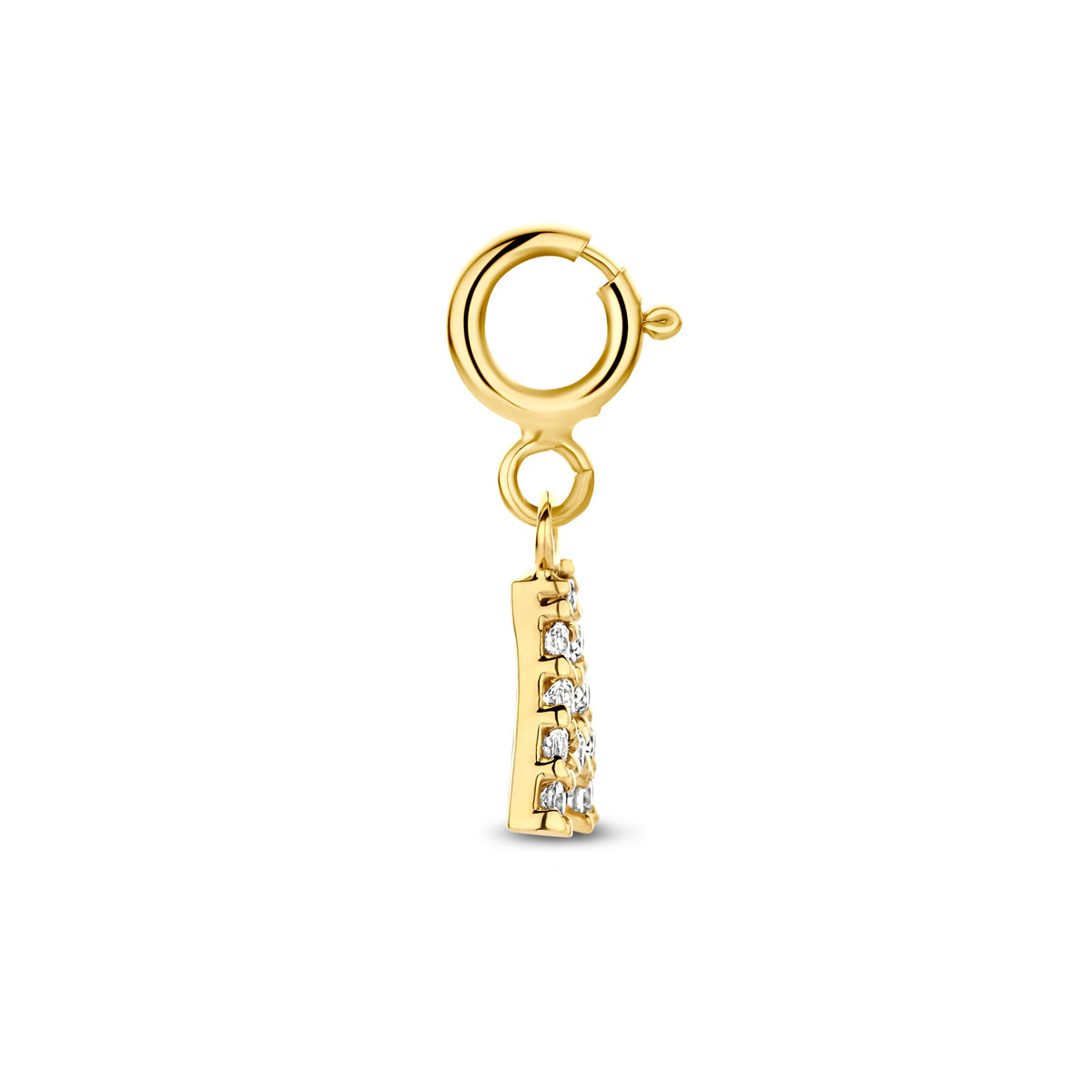 Fantasy Collection Slotbedel letter zirkonia 9K geelgoud 7 mm - afbeelding 3