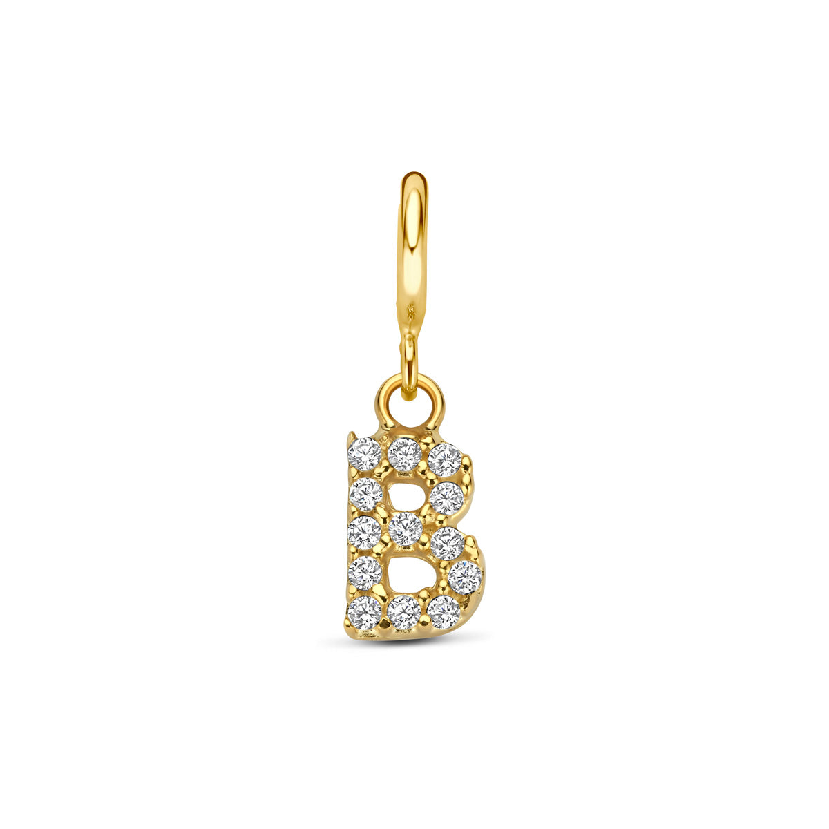 Fantasy Collection Slotbedel letter zirkonia 9K geelgoud 7 mm - afbeelding 4