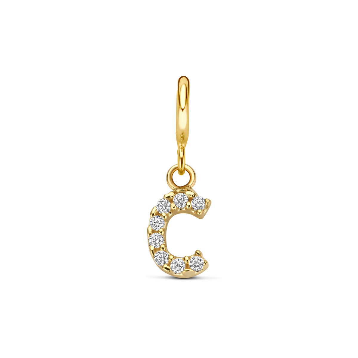Fantasy Collection Slotbedel letter zirkonia 9K geelgoud 7 mm - afbeelding 7