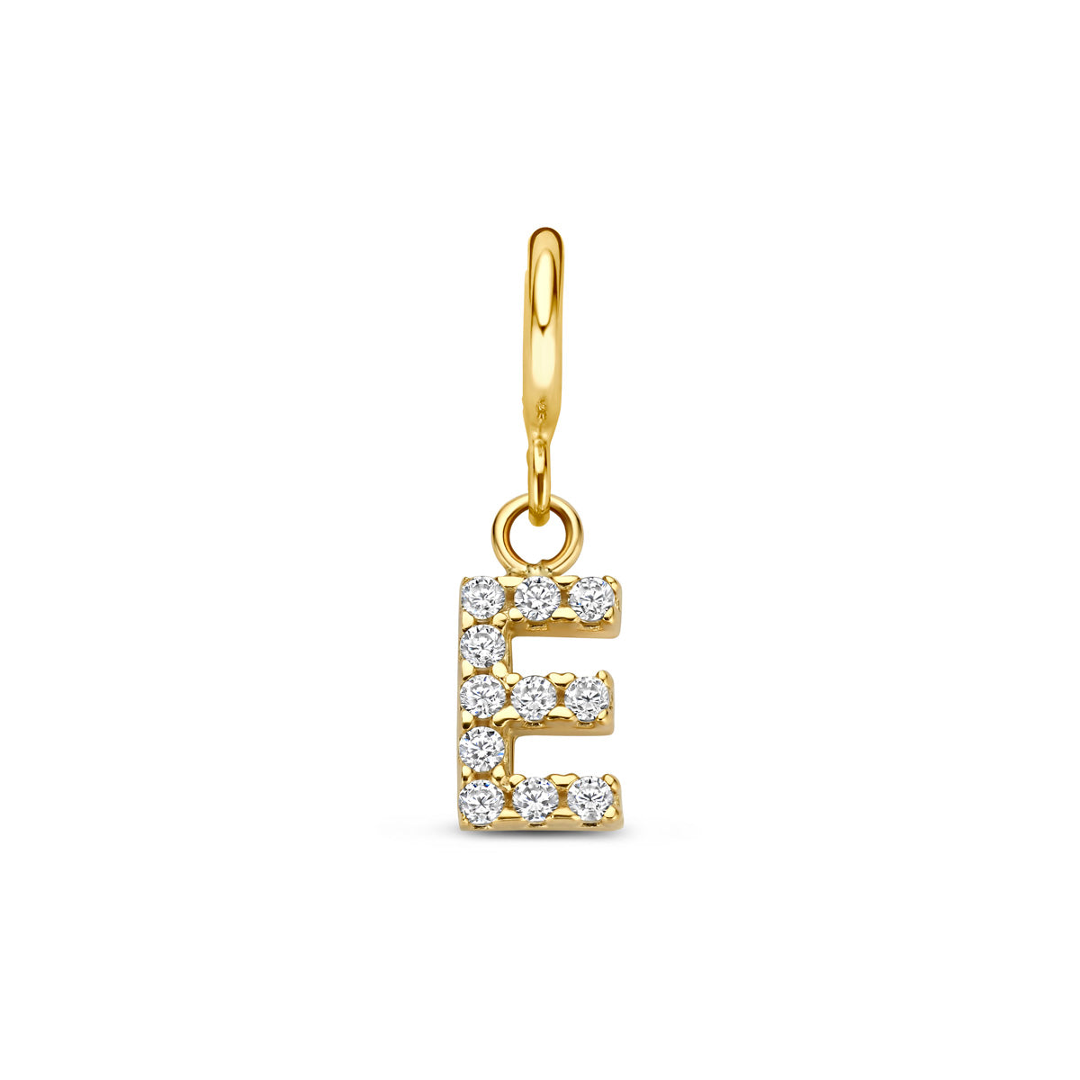 Fantasy Collection Slotbedel letter zirkonia 9K geelgoud 7 mm - afbeelding 13