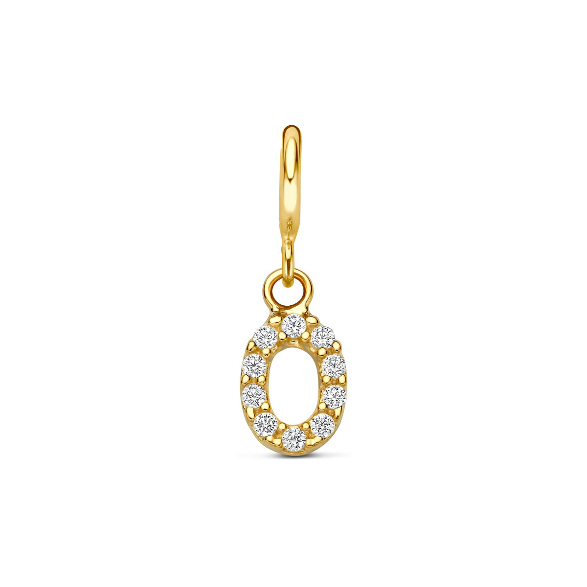 Fantasy Collection Slotbedel letter zirkonia 9K geelgoud 7 mm - afbeelding 43