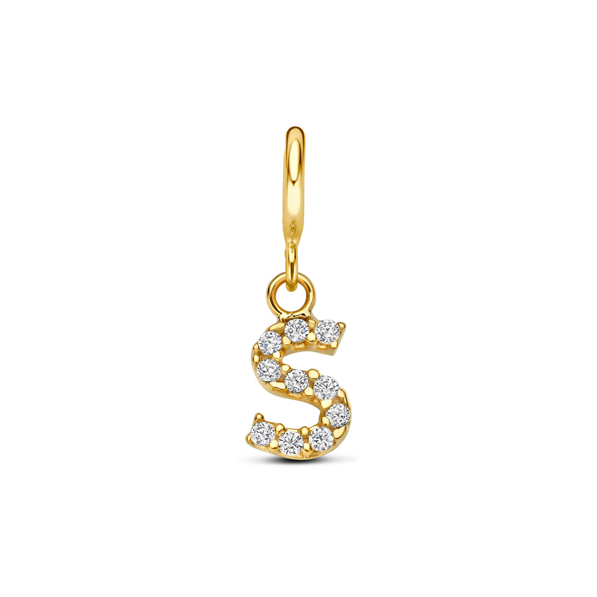 Fantasy Collection Slotbedel letter zirkonia 9K geelgoud 7 mm - afbeelding 55