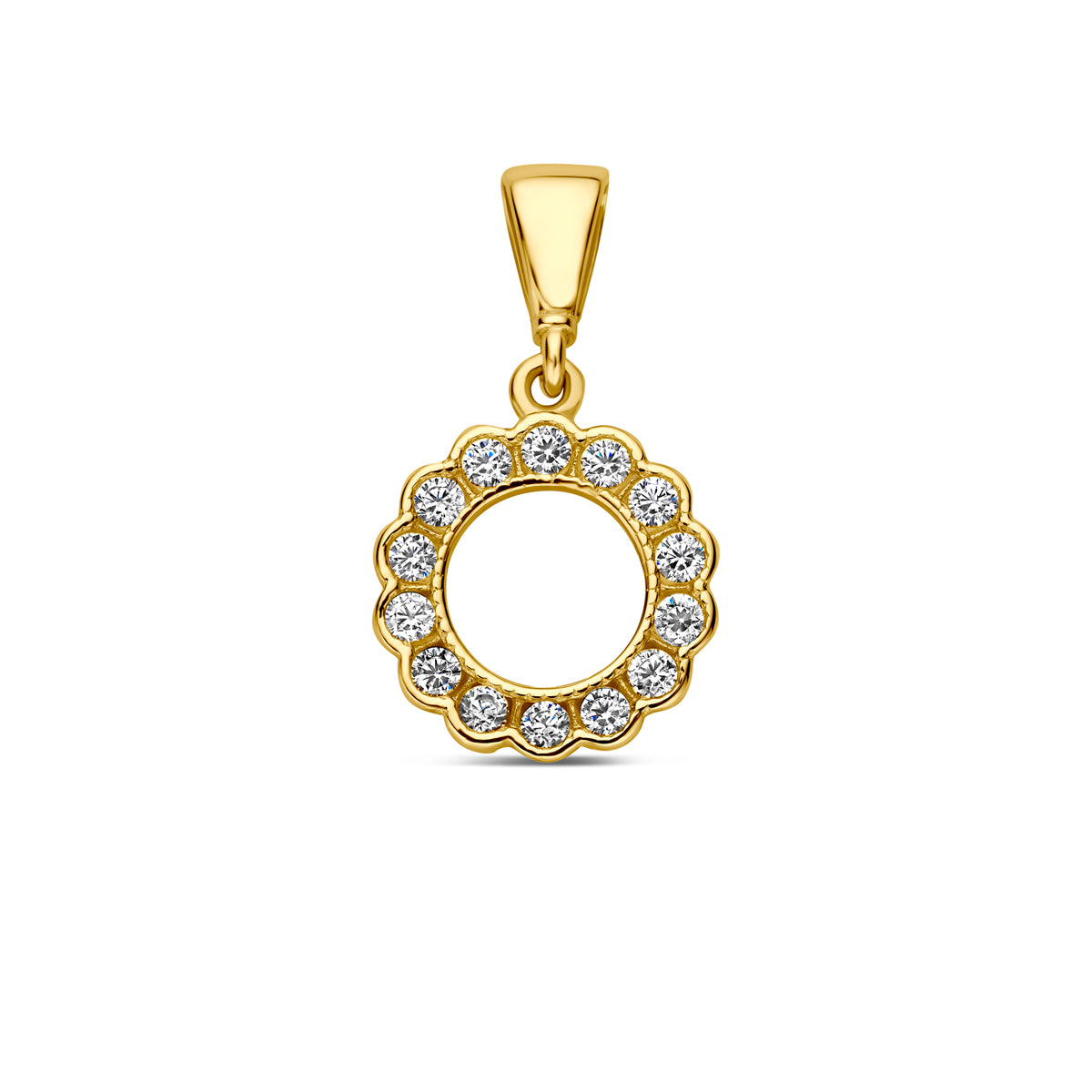 Fantasy Collection Hanger zirkonia 9K geelgoud 10 mm