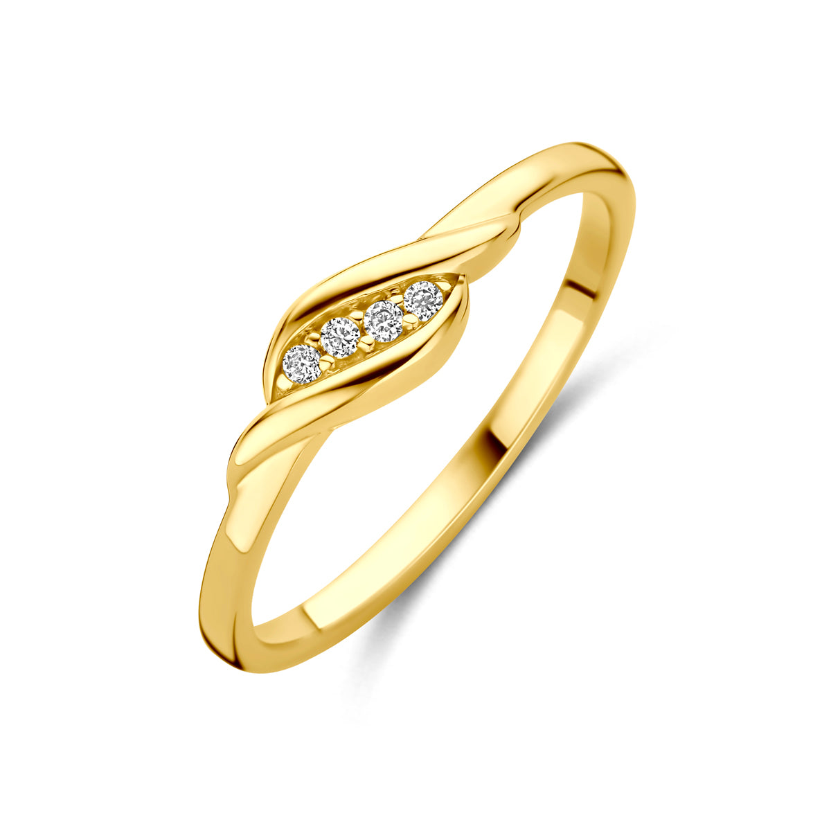 9k ring zirkonia 9K geel