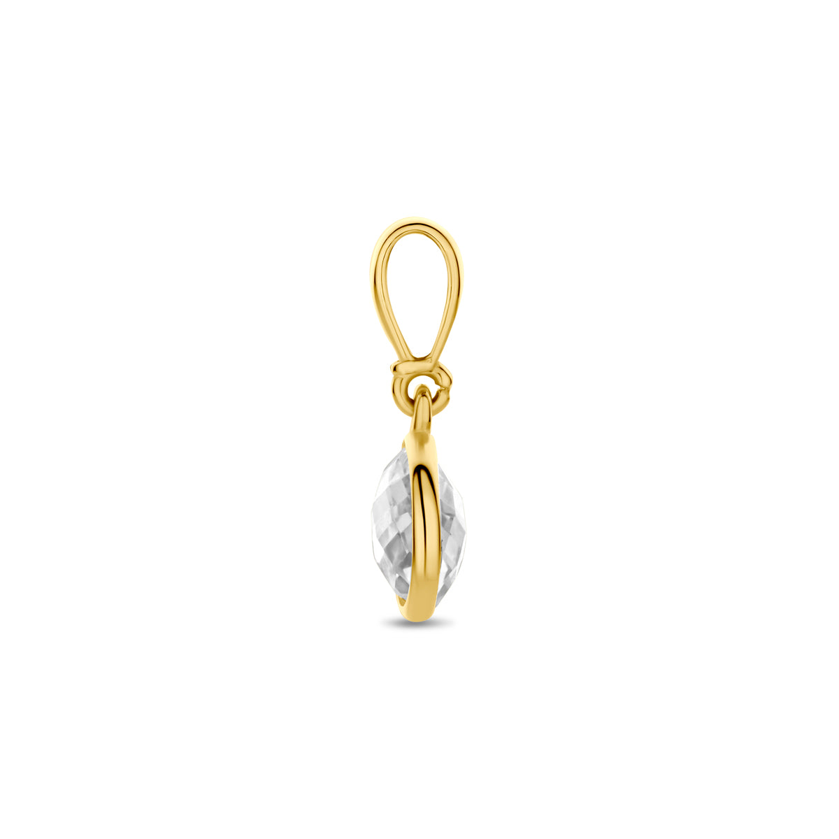 Fantasy Collection Hanger zirkonia rond 9K geelgoud 6,5 mm - afbeelding 3