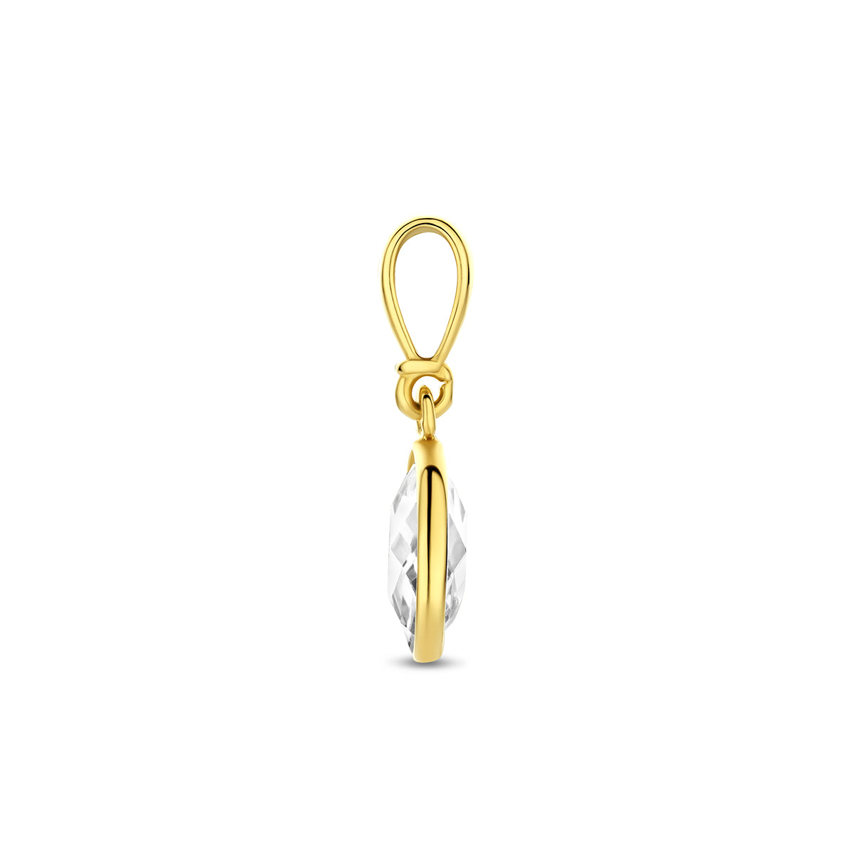 Fantasy Collection Hanger zirkonia ovaal 9K geelgoud 7,5 mm - afbeelding 3